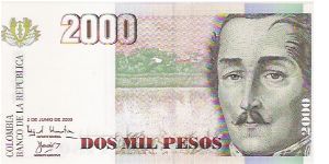 Banknote from Colombia