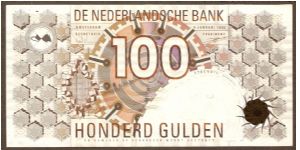 100 Gulden.

Value and geometric designs on face and back.

Pick #101 Banknote