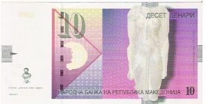 Banknote from Macedonia