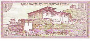 Banknote from Bhutan