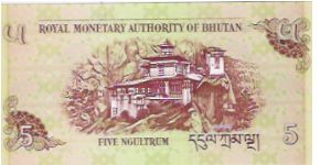 Banknote from Bhutan