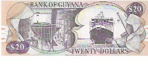 Banknote from Guyana