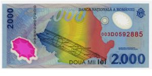 2,000 Lei
Polymer note Banknote