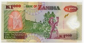 Banknote from Zambia