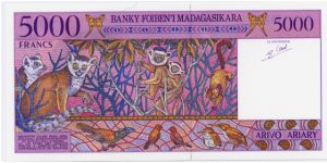 Banknote from Madagascar