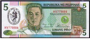 5 Piso
Pk 178a

(Commemorative Ovpt) Banknote