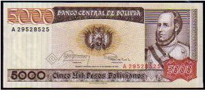 5000 pesos Bolivanos__
Pk 168a Banknote