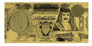 24K Gold foil banknote, all currency available Banknote