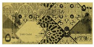 24K Gold foil banknote, all currency available Banknote