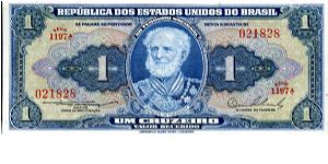 1954/58
1 cruzeiros
Blue
Series A 1001-1800
Marquie of Tamandare 
Sign Lemos & Aranha
Naval Collage
ABNC Banknote