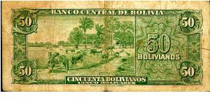 Banknote from Bolivia