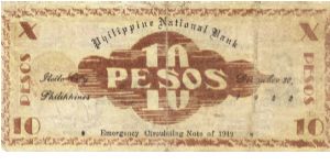 Banknote from Philippines