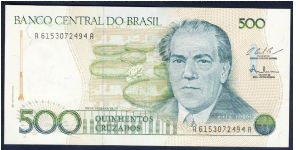 Brazil 500 Cruzados 1987 P212c Banknote