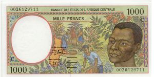 Harvesting coffee beans on front;  Logging on back. Banknote