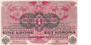 Banknote from Austria