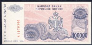 Banknote from Bosnia