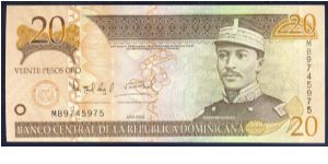 Dominican Republic 20 Pesos 2004 PNEW. Banknote