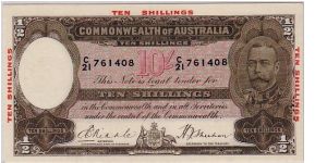 AUSTRALIA
10/- Banknote