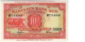 BARCLAY BANK
--10/-
AN OTHER PRETTY NOTE Banknote