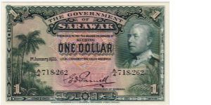 THE GOVERNMENT OF SARAWAK-
--$1.00 GEM Banknote