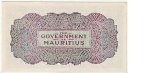 Banknote from Mauritius