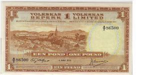 VOLKSEAS BANK LTD,-
SWA
-ONE POUND Banknote