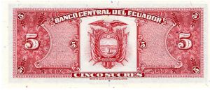 Banknote from Ecuador