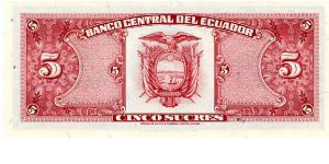 Banknote from Ecuador