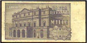 Banknote from Italy