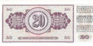 Banknote from Yugoslavia