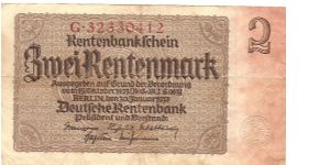 3rd Reich Banknote