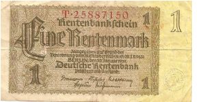 3rd Reich Banknote