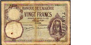 20 Francs
Pk 6b Banknote
