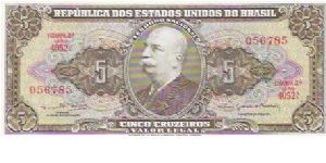 CINCO CRUSEIROS
SERIE 4052A

056785

P # 176C Banknote