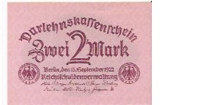 2 MARK Banknote