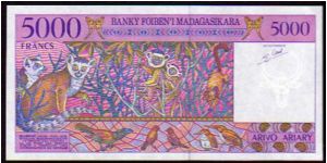 Banknote from Madagascar