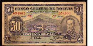 50 Bolivanos__
Pk 132__

Series -C2-
 Banknote