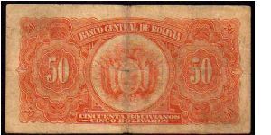 Banknote from Bolivia