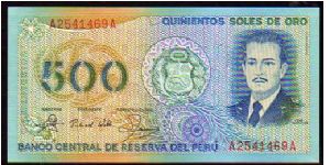 500 Soles de Oro
Pk 115 Banknote