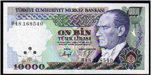 10'000 Turk Lirasi
Pk 200

(L.14-01-1970) Banknote