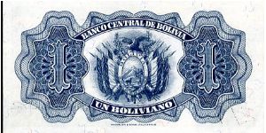 Banknote from Bolivia