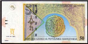 Banknote from Macedonia