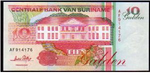 10 Gulden
Pk 137b
-----------------
1996-1998
----------------- Banknote