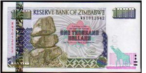 1000 Dollars
Pk 12 Banknote