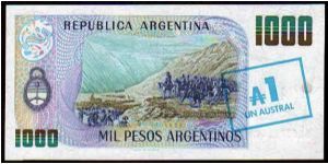 Banknote from Argentina