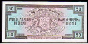 Banknote from Burundi