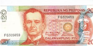 20 Pesos note in series, 2 - 2. I will trade this note for notes I need. Banknote
