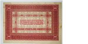 Banknote from Italy