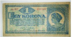 1 korona Banknote