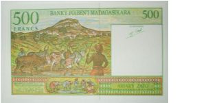 Banknote from Madagascar